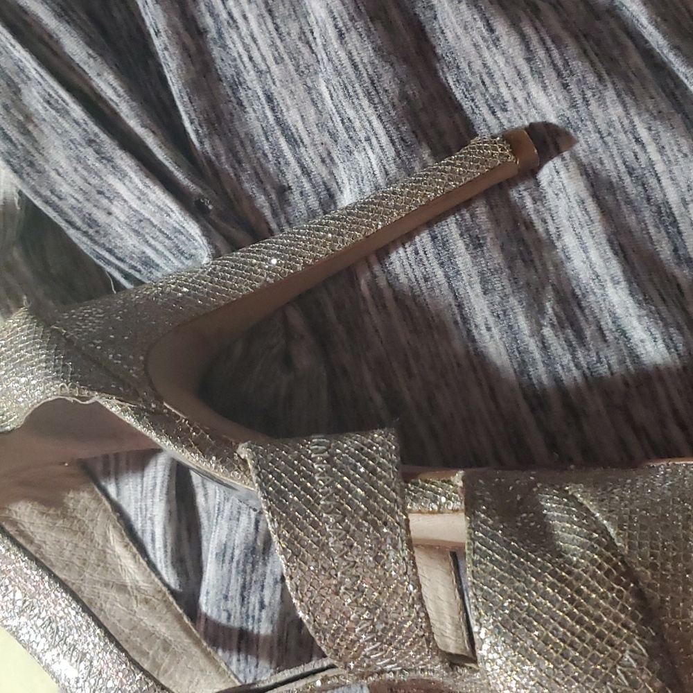 Michael kors high heels size 9 gold glitter - Picture 11 of 11